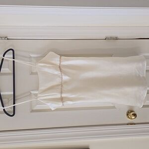 LIVE TO BE SPOILED BRAND WOMEN'S JUNIOR SIZE IVORY FANCY SHORT DRESS SIZE XL